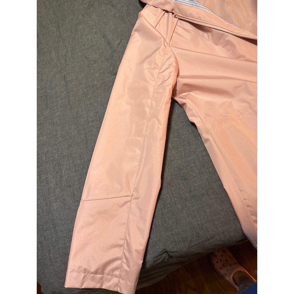 Gallery New York Womens XL Pink Hooded Rain Jacket Lightweight Full Zip Coat - Picture 5 of 8